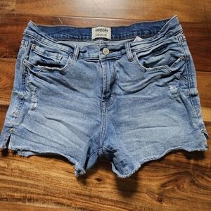 Kensie Blue Denim Women Shorts